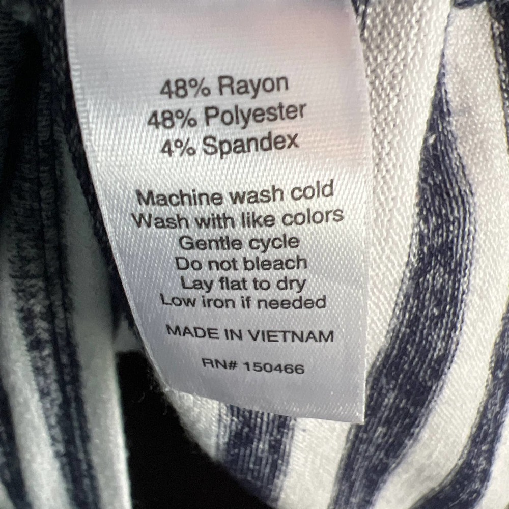 Market & Spruce Navy Striped Knot Tank- XL - Picture 6 of 6